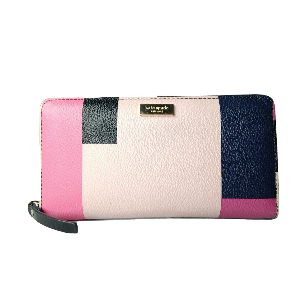 Kate Spade Grant Street Grainy Vinyl Stacy Continental Wallet Multicolor